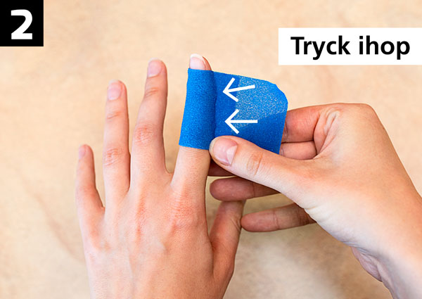 Steg 2: placera plåstret